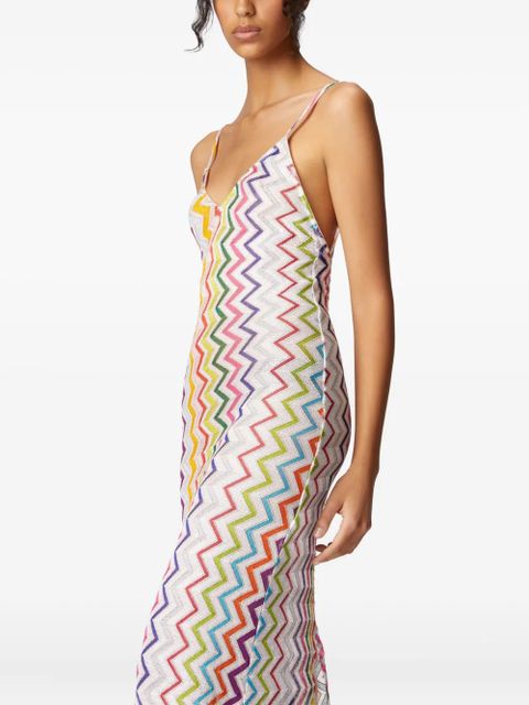Missoni zigzag-pattern dress - White