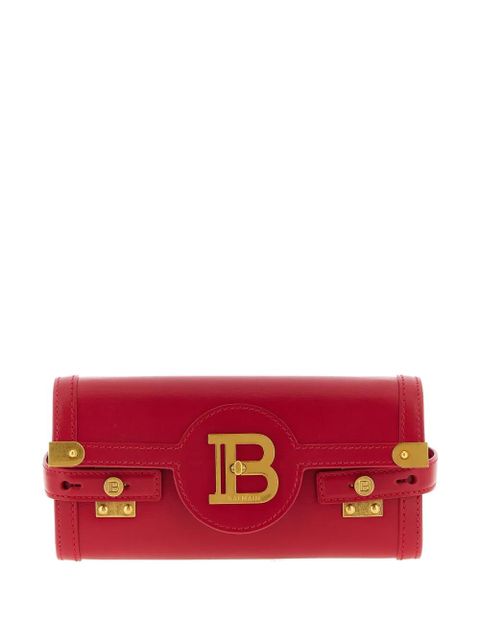 Balmain B-Buzz logo-plaque clutch - Red - zdjęcie produktu nr 1