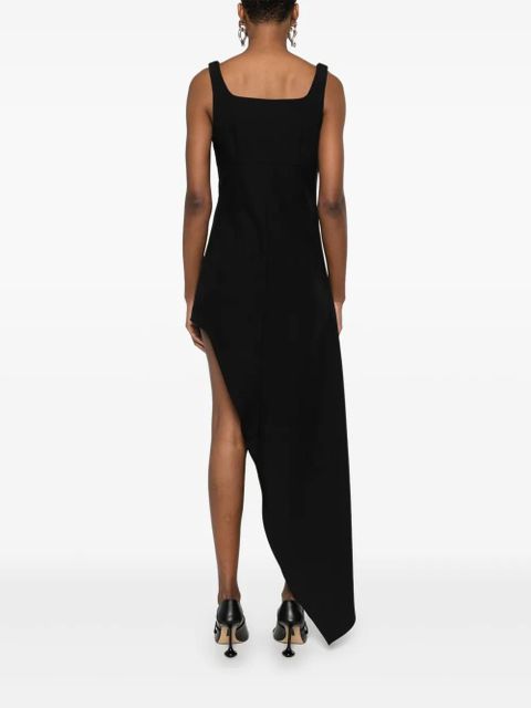 Coperni one-leg tailored midi dress - Black