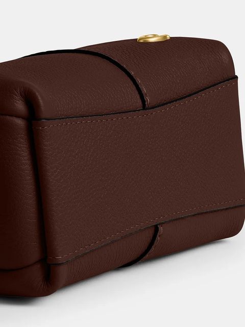 Coach torebka skórzana Lana 19 kolor brązowy CCY32