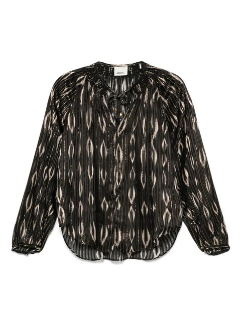 ISABEL MARANT Syra blouse - Black - zdjęcie produktu nr 1