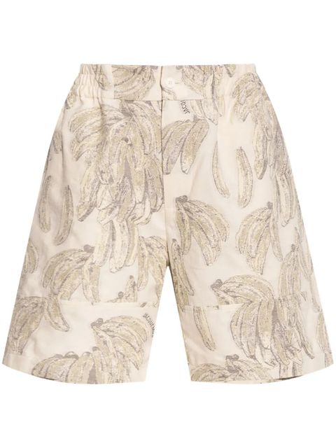 Jacquemus graphic-print shorts - Neutrals - zdjęcie produktu nr 1