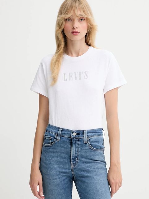 Levi's t-shirt bawełniany damski kolor biały A2226 - zdjęcie produktu nr 1
