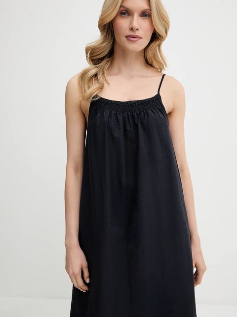 Marc O'Polo sukienka kolor granatowy midi prosta 5000006348