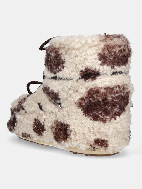 Moon Boot śniegowce MB ICON LOW CURLY kolor beżowy 80D1409690 MM04 - zdjęcie produktu nr 2