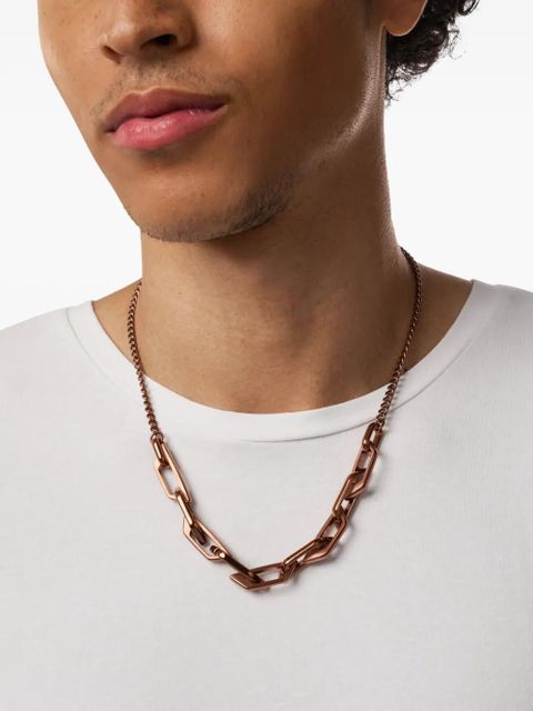 Diesel Dx1646200 interlocking logo chain necklace - Brown - zdjęcie produktu nr 2