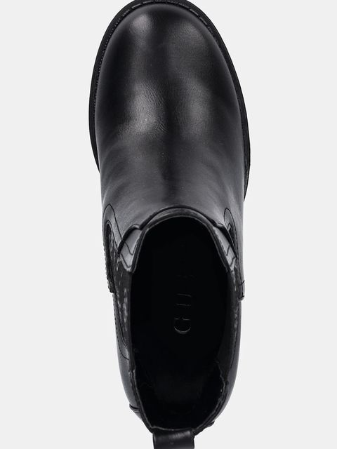 Guess sztyblety NEALLE damskie kolor czarny na słupku FLFNLL ELE10