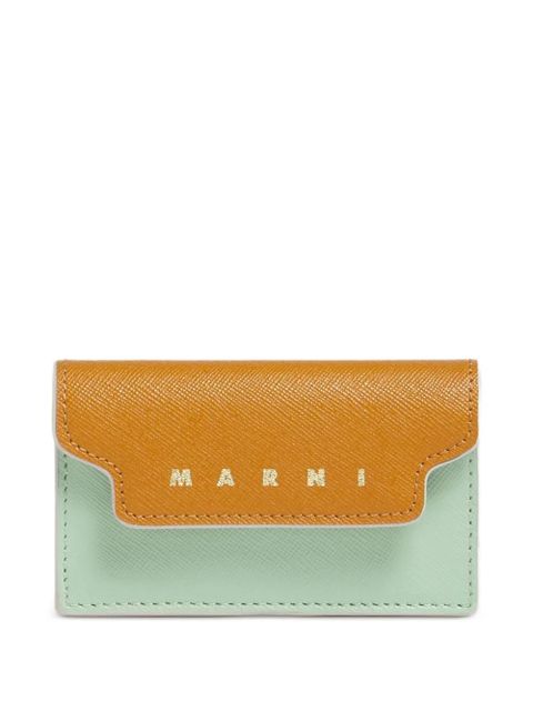 Marni saffiano leather wallet - Brown - zdjęcie produktu nr 1