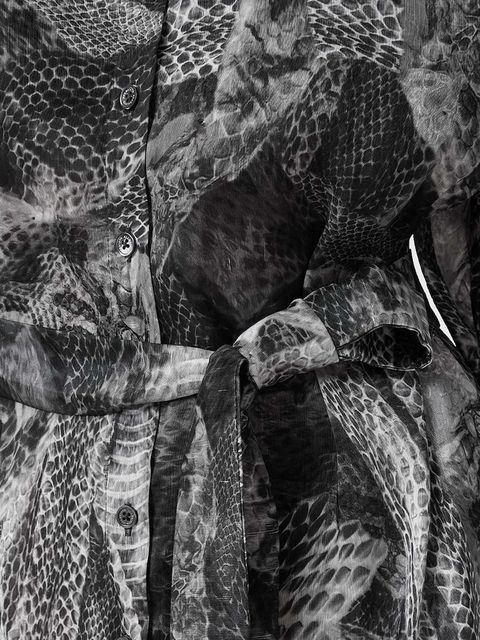 AllSaints sukienka z domieszką jedwabiu LEYLA