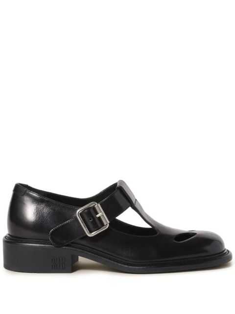 Miu Miu 30mm leather T-bar shoes - Black - zdjęcie produktu nr 1