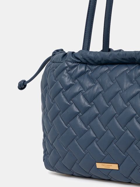 Kurt Geiger London torebka skórzana KENSINGTON kolor granatowy 4370889109