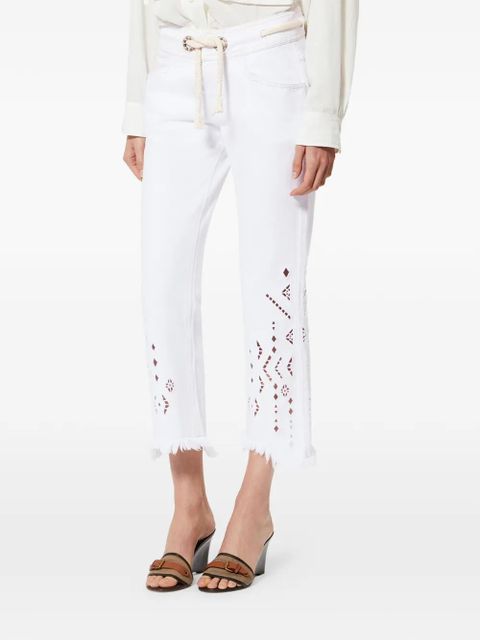 ISABEL MARANT Alison flare jeans - White