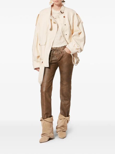ISABEL MARANT x Isalya buckle pocket jacket - Neutrals - zdjęcie produktu nr 2