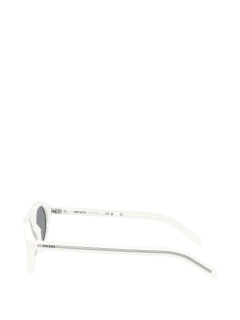 Prada Eyewear Iconic metal-plate sunglasses - White