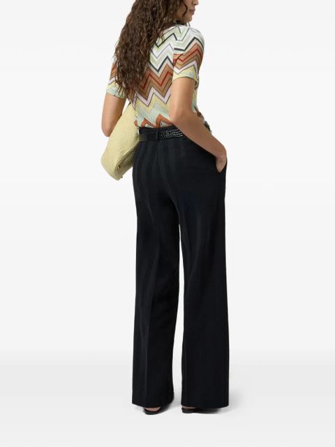 Missoni herringbone trousers - Black