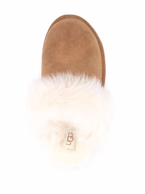 UGG Scuff Sis fur-trimmed slippers - Brown