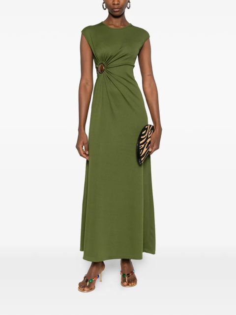 Christopher Esber cut-out ring-detail maxi dress - Green - zdjęcie produktu nr 2