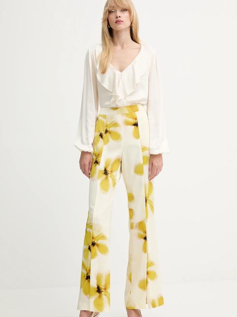 Fracomina bluzka damska kolor beżowy gładka FS25WT1005W45101 - zdjęcie produktu nr 2