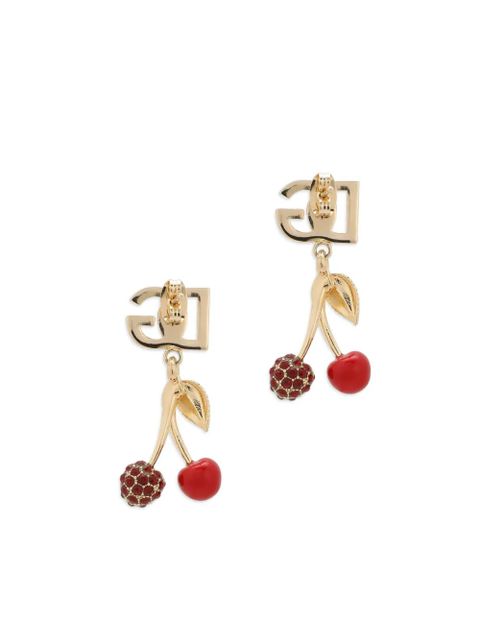 Dolce & Gabbana logo-lettering drop earrings - Gold - zdjęcie produktu nr 2