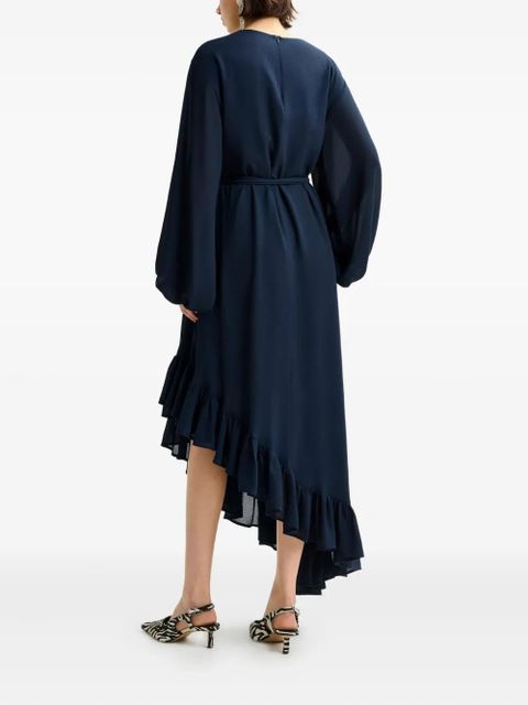 Essentiel Antwerp ruffle asymmetrical dress - Blue