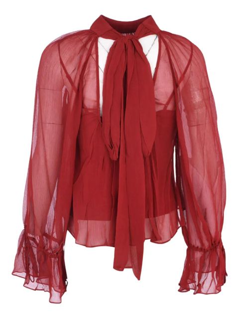 STAUD Roux ruffled top - Red - zdjęcie produktu nr 2