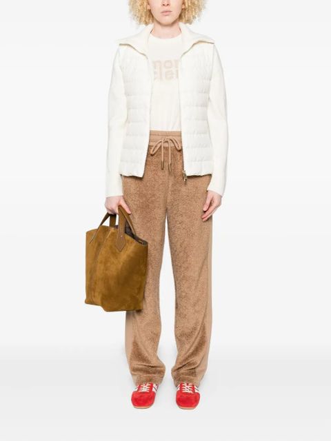 Moncler panelled track pants - Brown