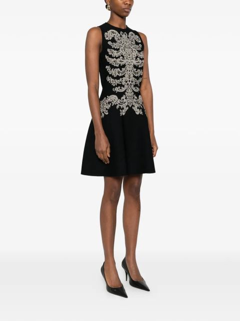 Alexander McQueen sleeveless mini dress - Black