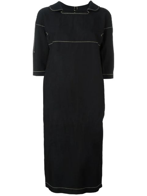 Comme Des Garçons relaxed boxy collar dress - Black - zdjęcie produktu nr 1