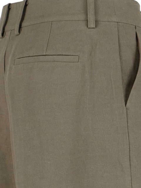 The Frankie Shop Daytona pleated trousers - Green