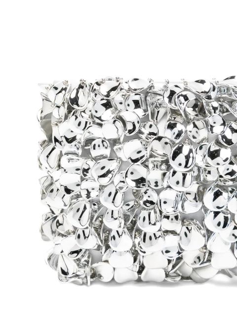 Simkhai Reese beaded chain-strap clutch bag - Silver