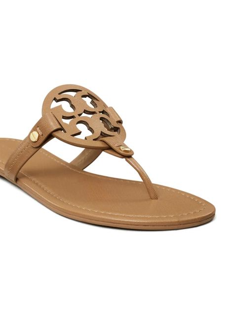 Tory Burch Miller logo-motif flip flops - Neutrals