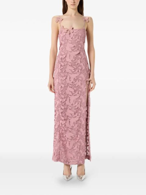 Blumarine butterfly-appliqué maxi dress - Pink - zdjęcie produktu nr 2