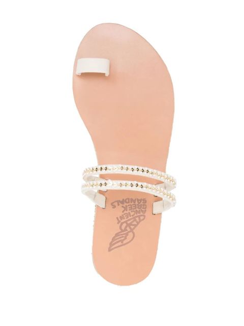 Ancient Greek Sandals Skalida open-toe slides - White