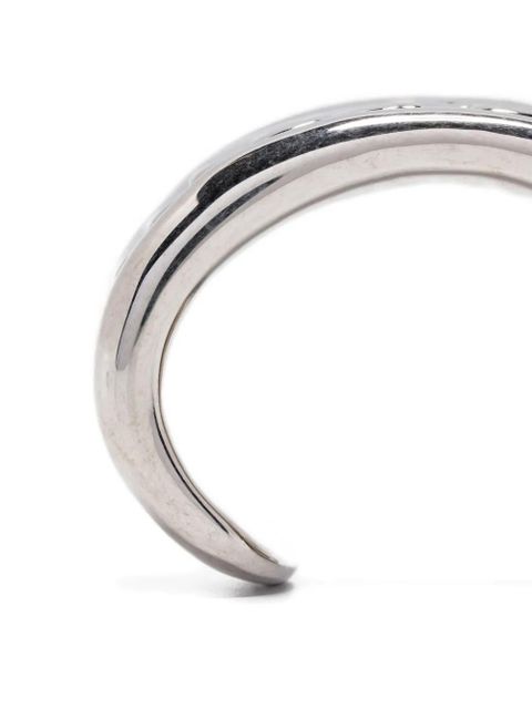 Jean Paul Gaultier engraved-logo bracelet - Silver