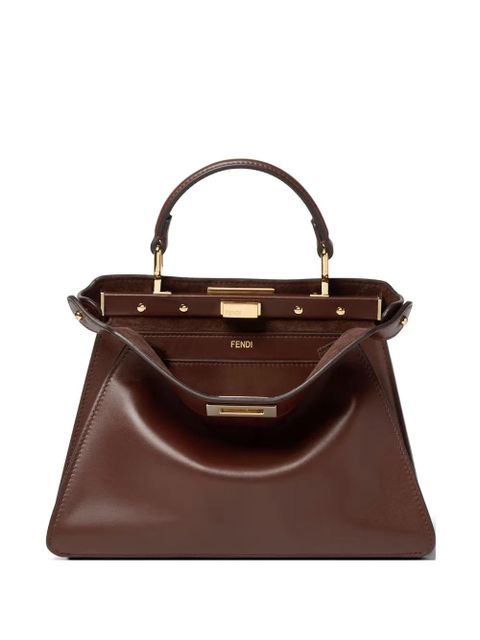 FENDI small Peekaboo ISeeU tote bag - Brown - zdjęcie produktu nr 1