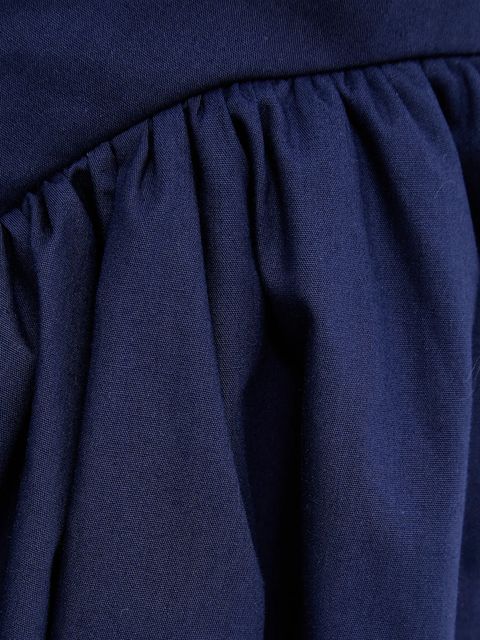 Answear.LAB sukienka bawełniana kolor granatowy midi rozkloszowana - zdjęcie produktu nr 2