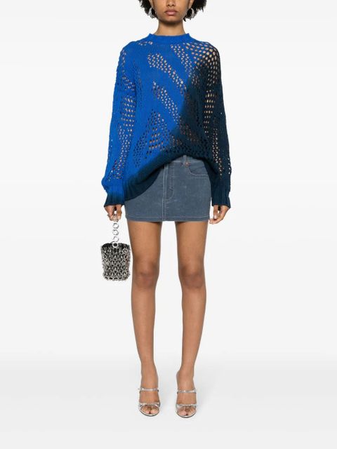 The Attico colourblock open-knit jumper - Blue - zdjęcie produktu nr 2