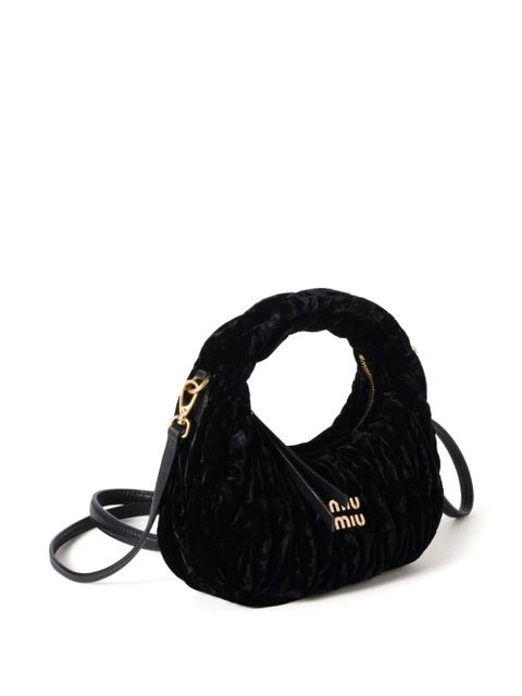 Miu Miu Wander velvet mini bag - Black