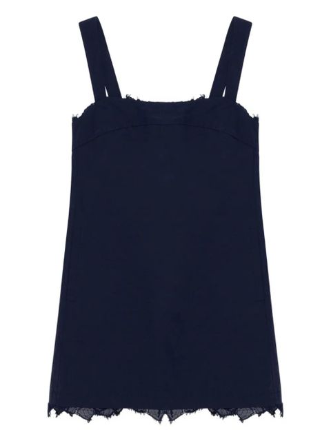 Simkhai Sloan frayed-hem mini dress - Blue - zdjęcie produktu nr 1