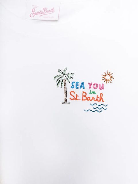MC2 Saint Barth Emilie graphic-print T-shirt - White