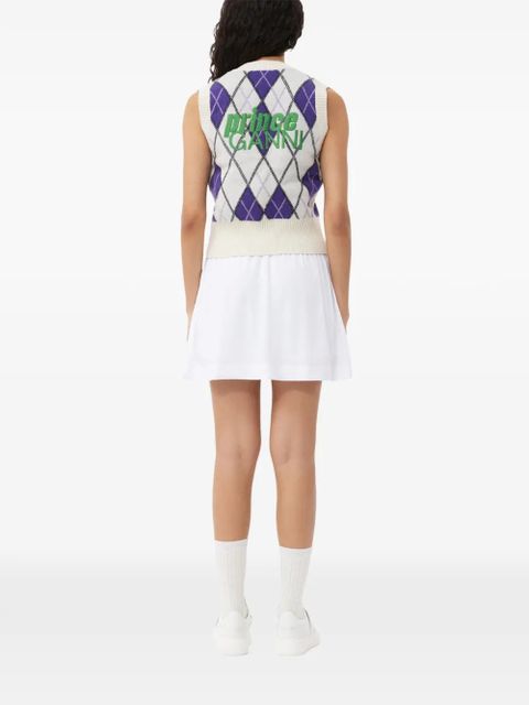 GANNI x Prince V-neck vest - Neutrals