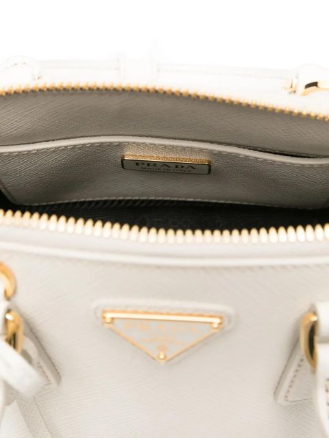 Prada top-handle zip-top tote bag - Neutrals
