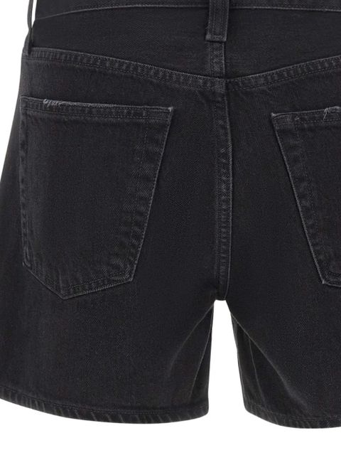 AGOLDE five-pocket denim shorts - Black