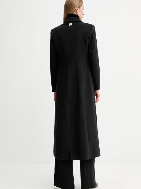 Fracomina płaszcz kolor czarny FS25WC1008W48601 - zdjęcie produktu nr 2