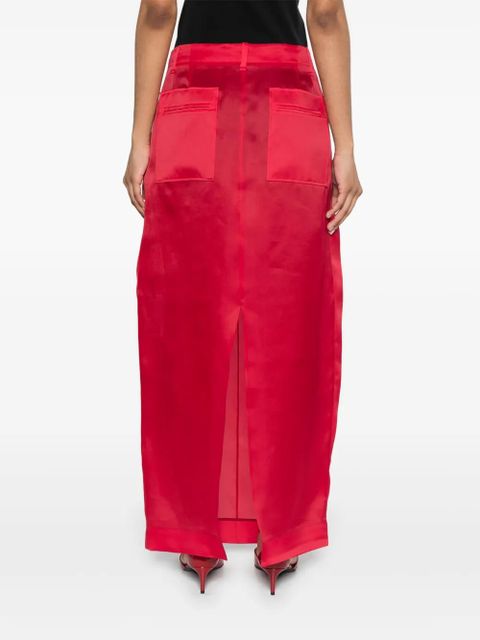 KHAITE Lucian maxi skirt - Red