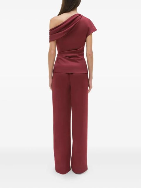 Simkhai draped one-shoulder blouse - Red - zdjęcie produktu nr 2