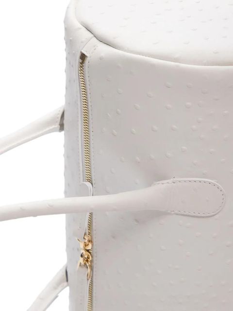LouLou de Saison Cylindric Leather Alister Bag - White