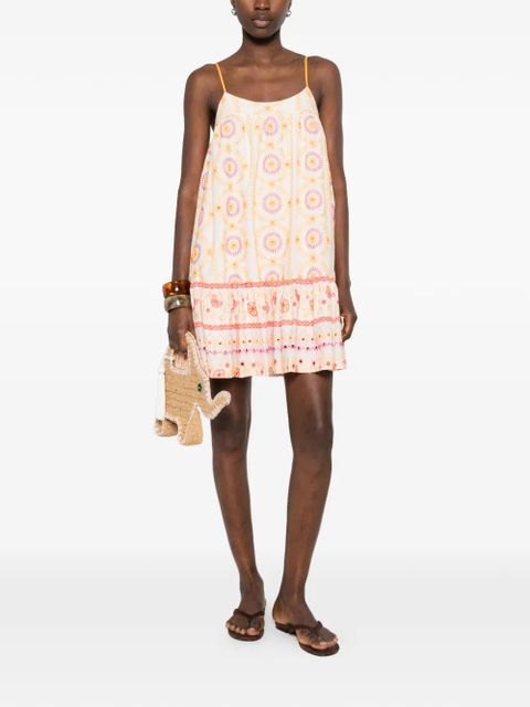 TWINSET floral-embroidered mini dress - Neutrals - zdjęcie produktu nr 2