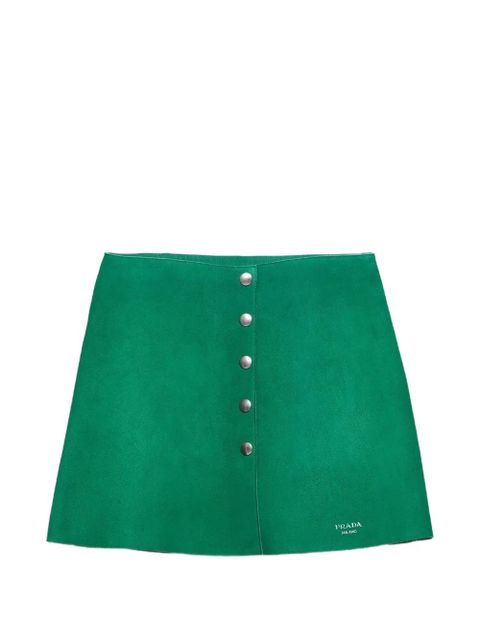 Prada suede mini skirt - Green - zdjęcie produktu nr 1