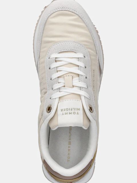 Tommy Hilfiger sneakersy ESSENTIAL RUNNER kolor beżowy FW0FW08332